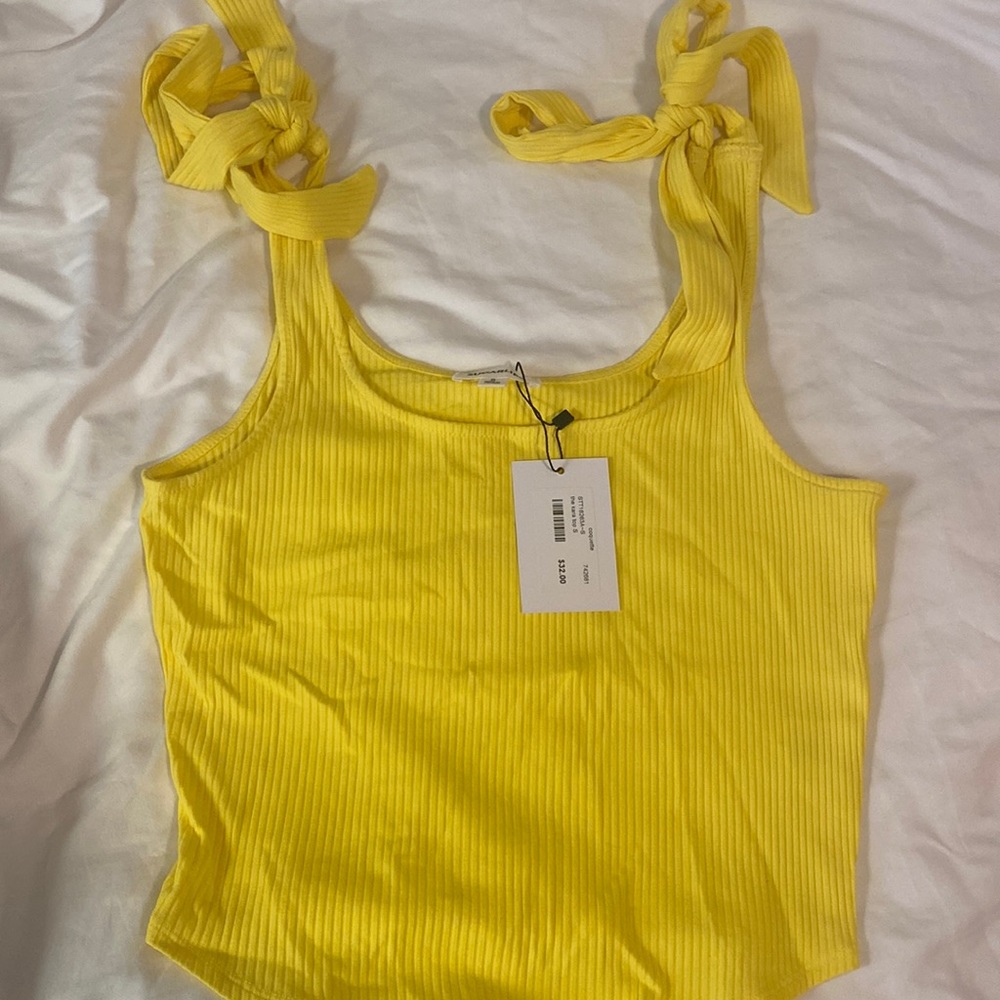 Sugarlips yellow tank top